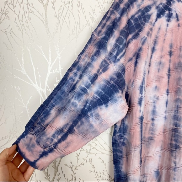 TERRA & SKY Tie Dye Textured Balloon Sleeve 14W - Picture 9 of 15